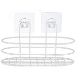 Корзинка подвесная овальная WHITE (крепление: самоклеящаяся основа)