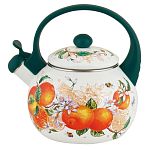 Чайник эмал 2,0л со свистком Апельсиновый сад / Orange fruit ТМ Appetite, FT7-OR