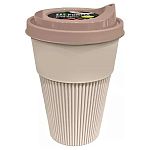 Стакан с крышкой 0,42л дымчатый (упаковка 32 шт.)