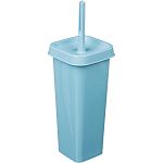 Комплект WC закрытый Step (ершик + подставка) небесный (упаковка 8 шт.)