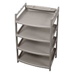 Этажерка для обуви Rambai 4 полки, 505х410х805мм (серый) (упаковка 5 шт.)