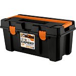 Ящик для инструментов Blocker Expert 24 с ручкой-замком черный/оранжевый (упаковка 4 шт.)