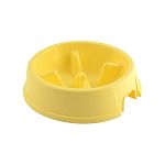 Миска для животных, овальная SLOW FEEDER MAX 1л Pobeda, Желтый