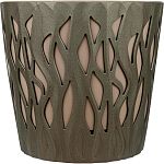 Горшок для цветов InGreen Winds D 340мм/20 л с дренажной вставкой 18,7л антрацит (упаковка 9 шт.)