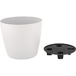 Горшок с дренажной вставкой InGreen Vienna D210мм, 5л, круглый, белоснежный жасмин (упаковка 6 шт.)