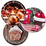 Доска раз.ст.кругл.D20см Christmas RG2-69