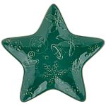Тарелка-звезда lefard celebration 18 см зеленая