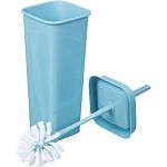 Комплект WC закрытый Step (ершик + подставка) небесный (упаковка 8 шт.)