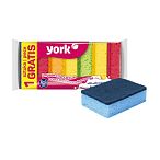 Губки для посуды Колор Люкс YORK 6+1шт.