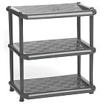 Стойка в прихожую УНИВЕРСАЛ (3 секции) Графитовый (упаковка 3 шт.)