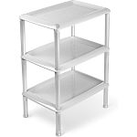 Этажерка универсальная Джета 3 полки светло-серая С741СЕР (упаковка 4 шт.)