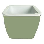 Горшок-кашпо Кубик 0,8/1,2л (15) оливковый (упаковка 15 шт.)