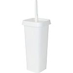 Комплект WC закрытый (ершик + подставка) Step белый (упаковка 8 шт.)