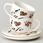 Набор чайный lefard coffee mania на 2 пер. 4 пр. 250 мл