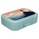 Ланч-бокс 0,85л с декором Заряд природы Зеленый (упаковка 15 шт.)