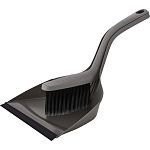 Щетка-сметка с совком Spin&Clean Rock'n'Roll, с ручками 21 см, с кромкой, антрацит (упаковка 8 шт.)