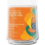 Банка для сыпучих продуктов Sugar&Spice Honey 0,75л белый зефир (упаковка 12 шт.)