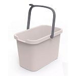 Ведро прямоугольное Smart 9,5л (бежевый) (упаковка 12 шт.)