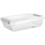 Контейнер для продуктов Plast Team HELSINKI с защёлками 0,7 л прямоугольный натуральный (упаковка 24