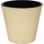 Горшок для цветов Pepper D200 мм, 4л с дренажной вставкой (светло-бежевый) (упаковка 12 шт.)