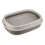 Лоток для кошек ЛЯ-МУРР 480х355мм с сеткой и низким бортом Капучино (упаковка 4 шт.)