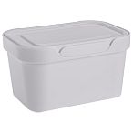 ЯЩИК С КРЫШКОЙ УНИВЕРСАЛЬНЫЙ LUXE, 189х132х110 ММ, 1,9Л (Светло-серый)