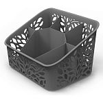 Органайзер настольный Leaves (серый) (упаковка 24 шт.)