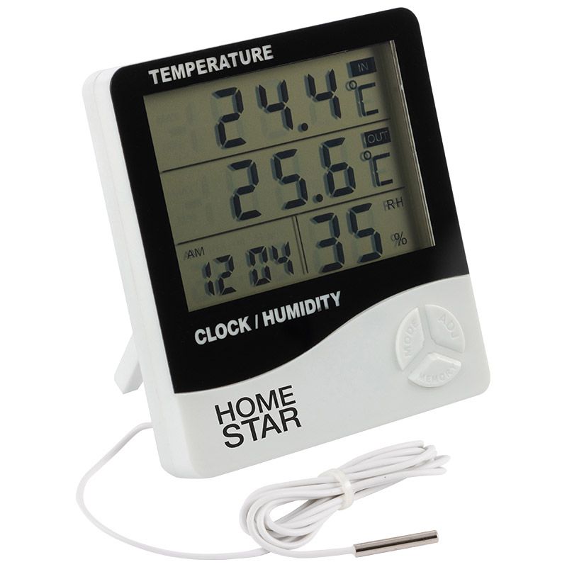Купить Термометр-гигрометр цифровой HOMESTAR HS-0109   с выносным датчиком оптом