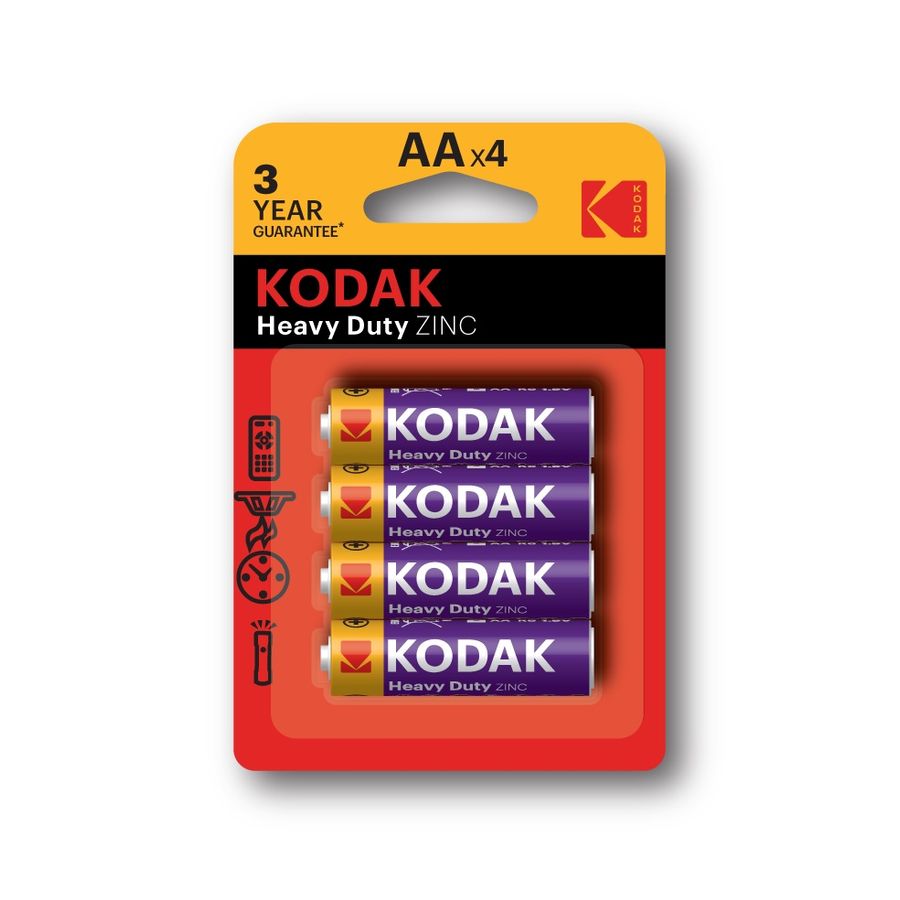 Купить Kodak  Элементы питания  Heavy Duty  R06-4BL  , (80\400) (упаковка 4 шт.) оптом