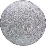 Салфетка Niklen сервировочная d38 см, ПВХ, серебро 1083