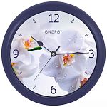 Часы настенные кварцевые ENERGY модель ЕС-110 орхидея