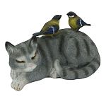 Фигурка Кошка с двумя птичками